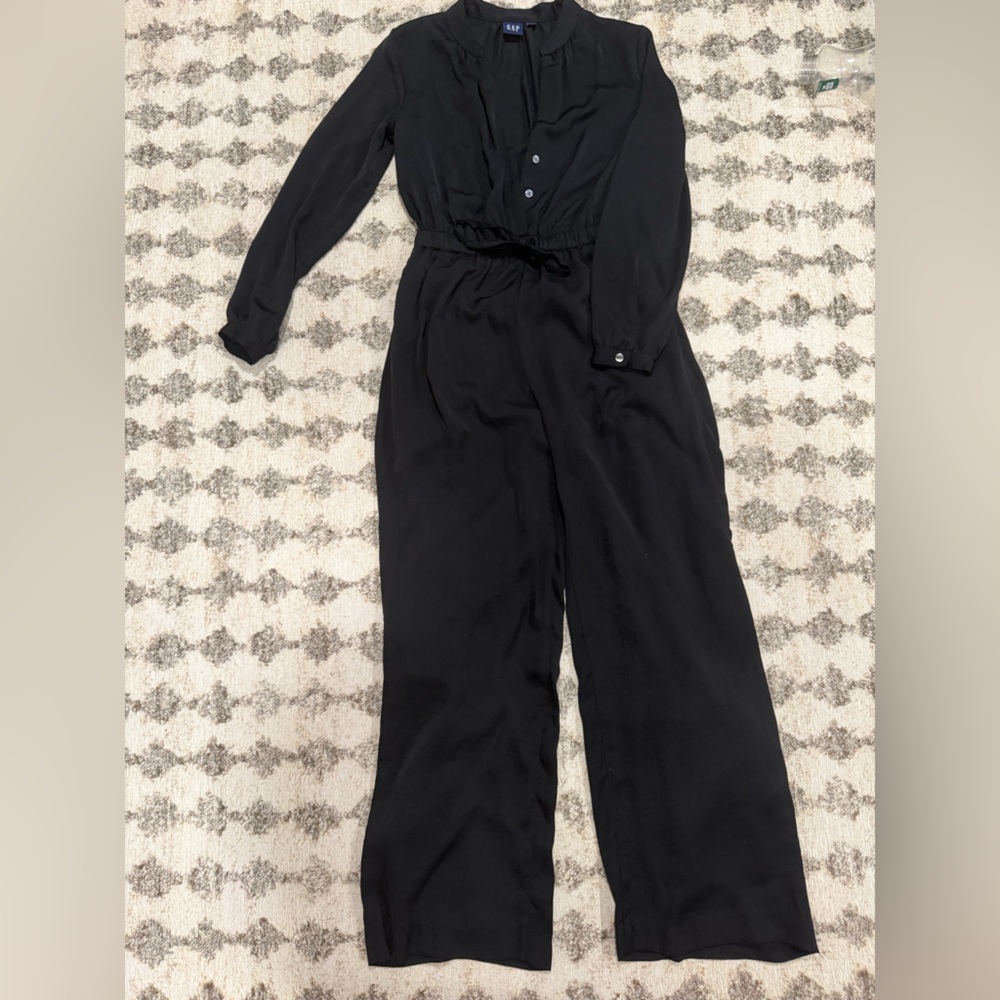 GAP Classic Satin Black Women's Jumpsuit